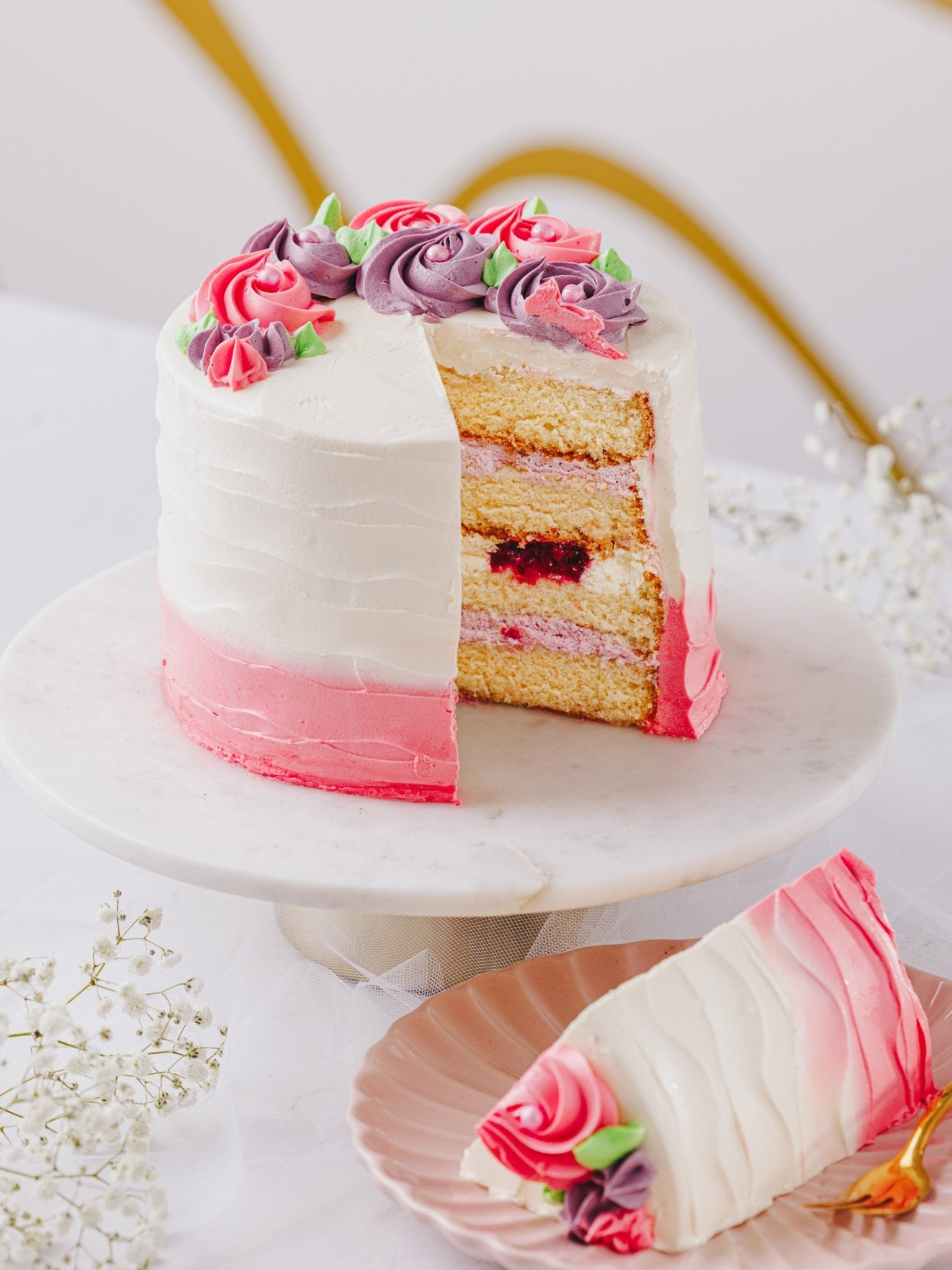 Rose Cake - Patisserie Valerie