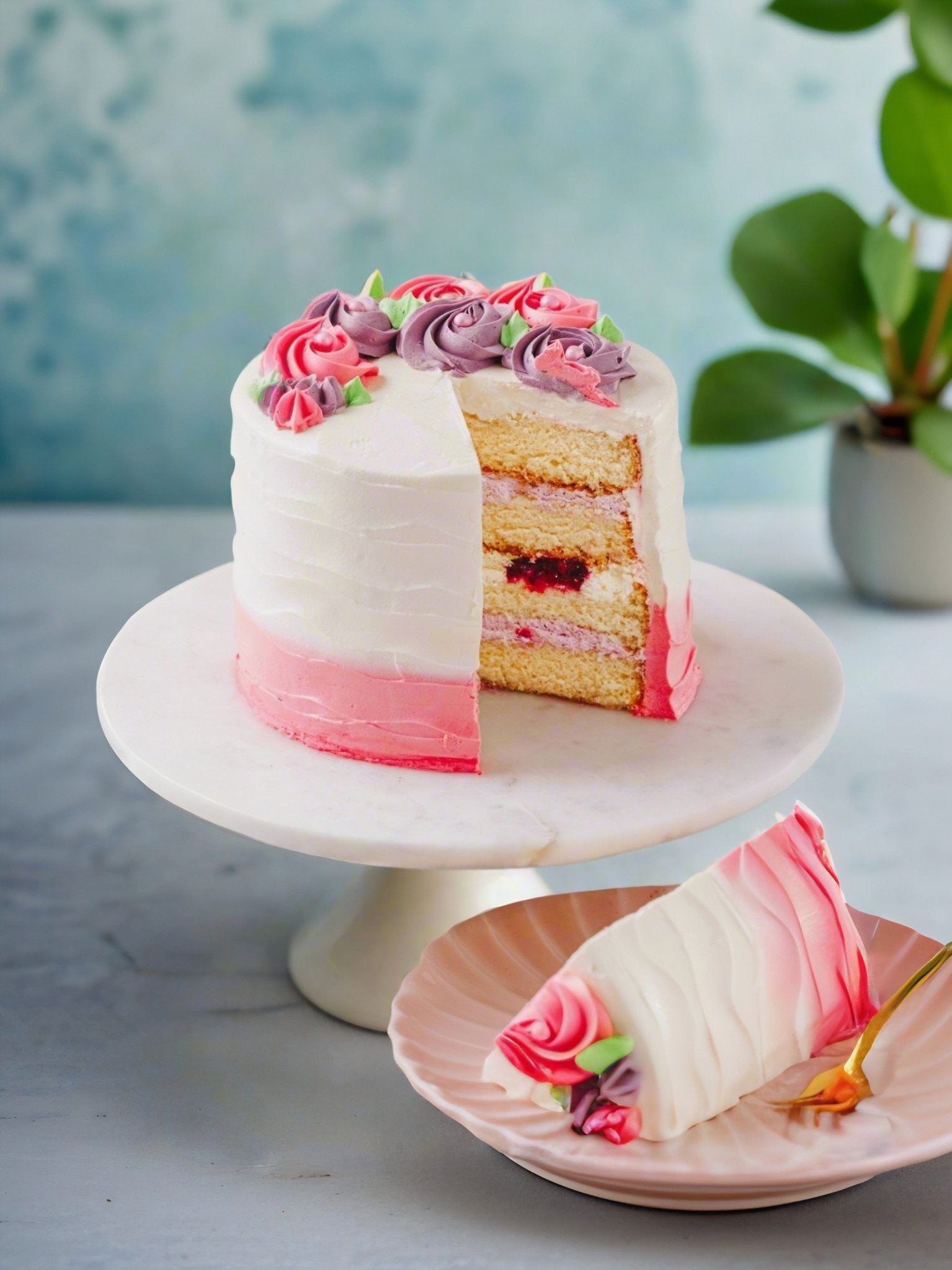 Rose Cake | Next Day Delivery | Patisserie Valerie