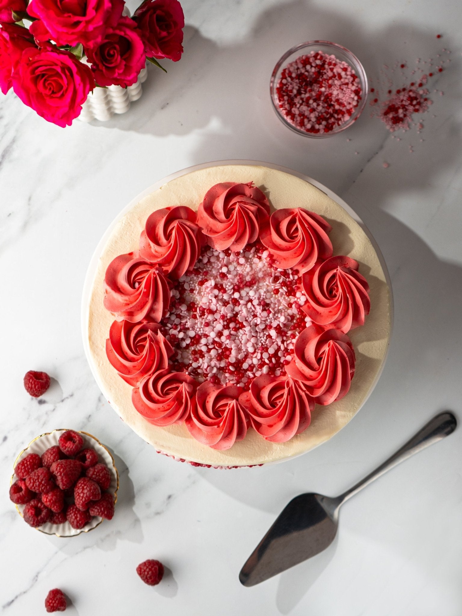 Raspberry Ripple Layer Cake | Next Day Delivery | Patisserie Valerie Cakes