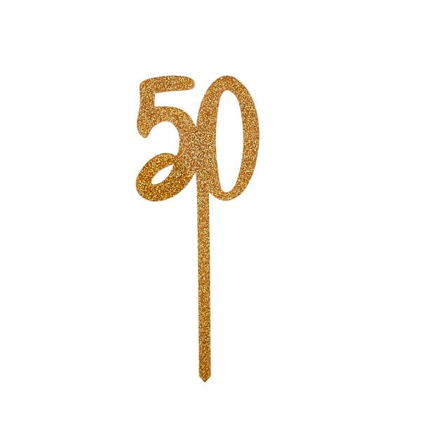 50th Birthday Toppers - Patisserie Valerie