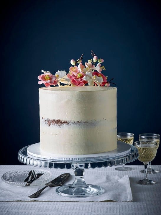 Cherry Blossom Wedding Cake Package (vanilla sponge cake) - Patisserie Valerie