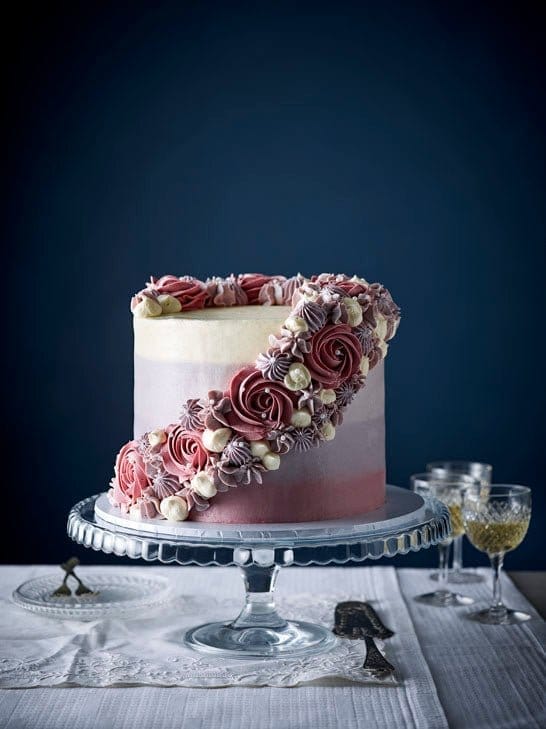 Five Layer Floral Wedding Cake Package (chocolate sponge cake) - Patisserie Valerie