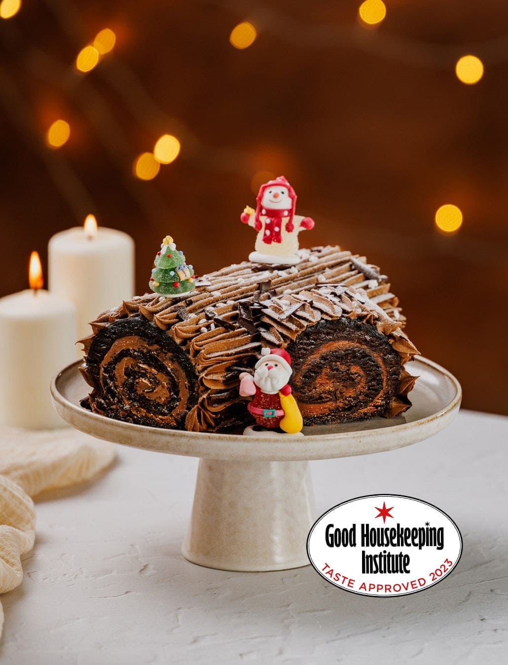 Yule Log Christmas Cake Hamper Patisserie Valerie Cakes